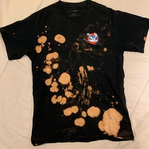 Tie-dye black T-shirt